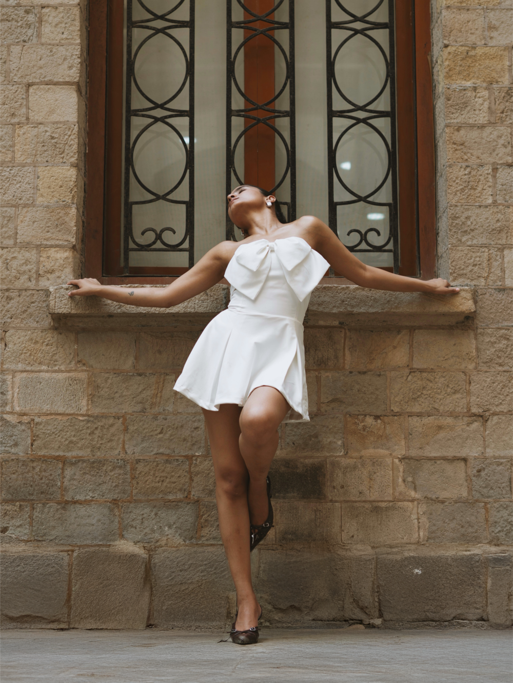 Belle Bow Mini Dress