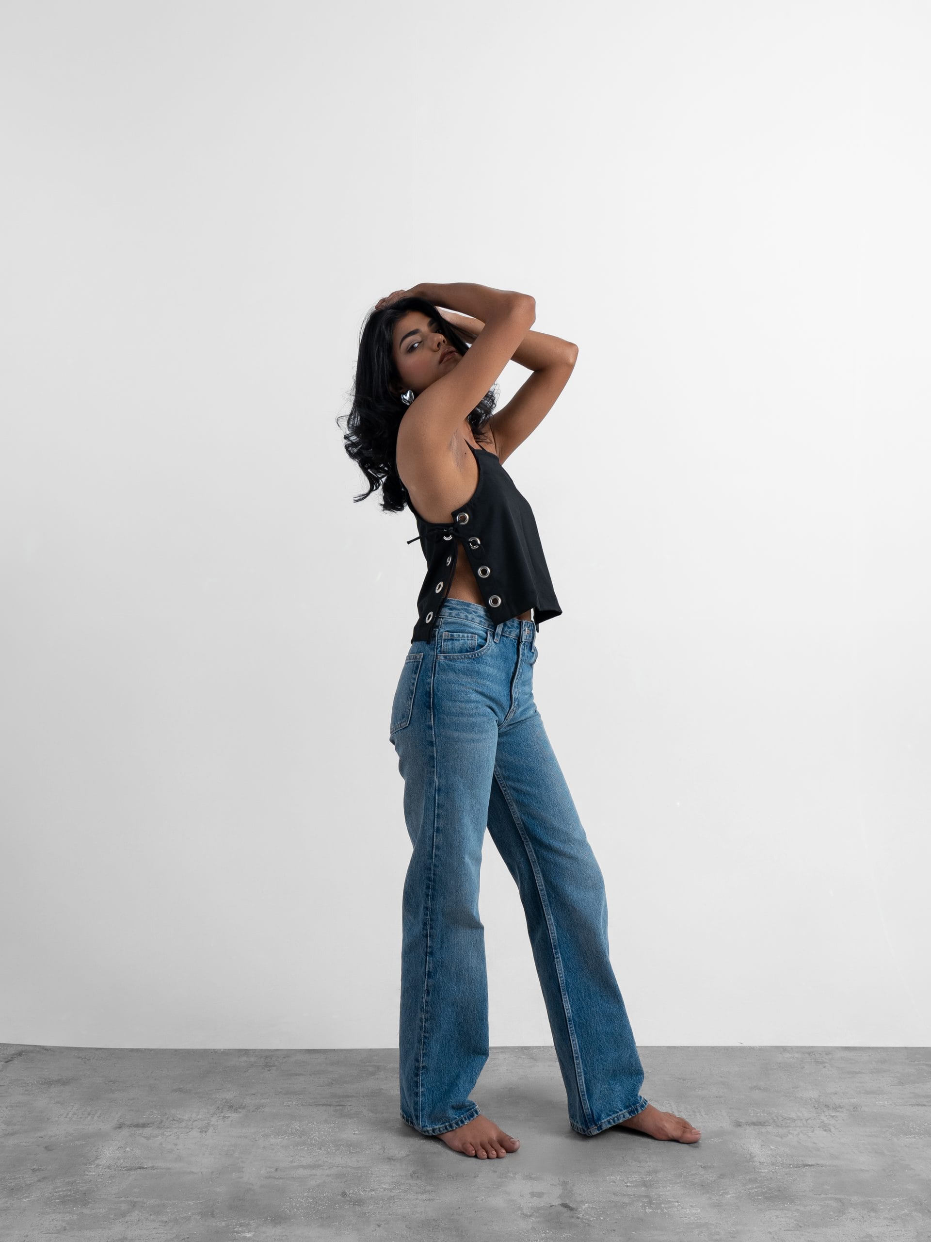 Ring Noir Top