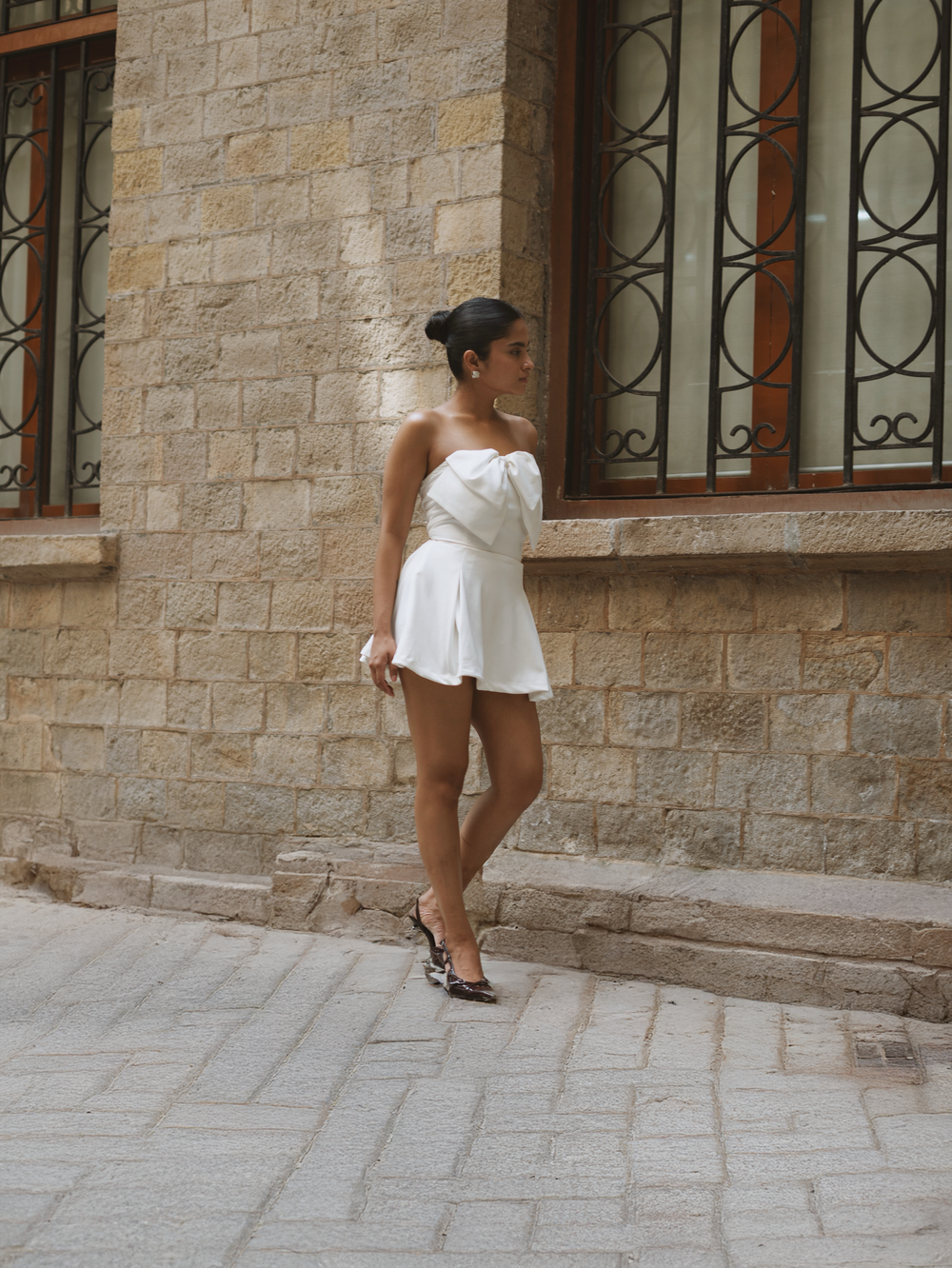 Belle Bow Mini Dress