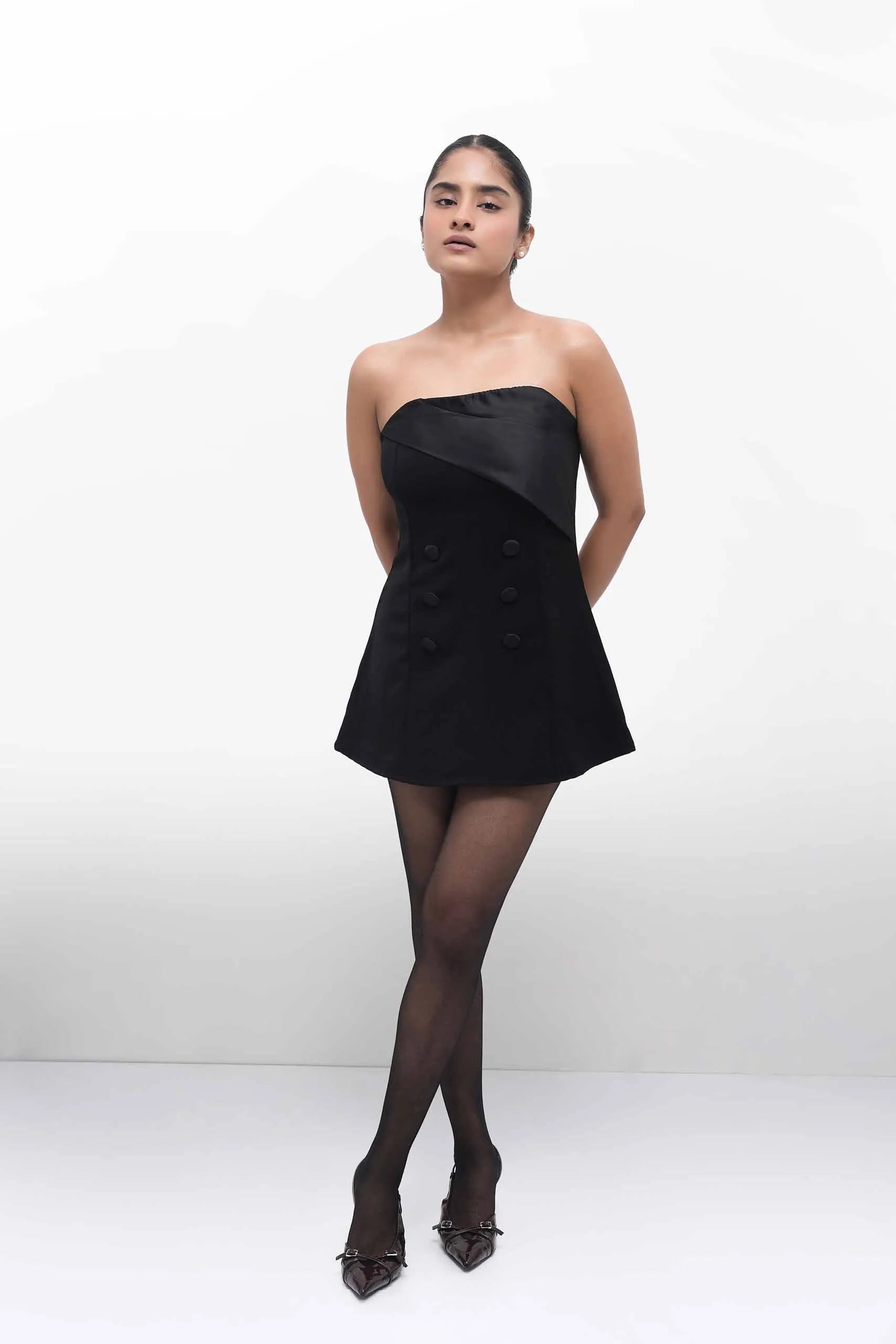 Velora Black Dress