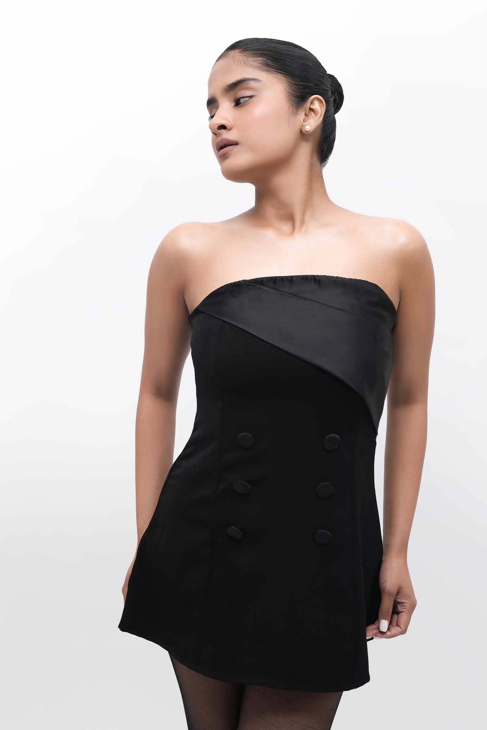Velora Black Dress